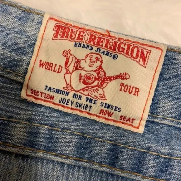 True Religion Joey Denim Jean Skirt 24 - Picture 3 of 9